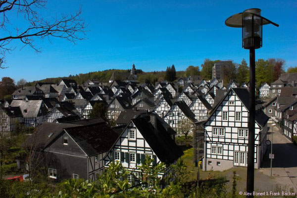 Fachwerkweg Freudenberg 2016, Ausblick vom Kurpark auf den Alten Flecken