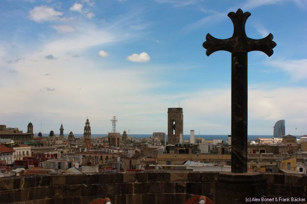 Barcelona 2015, Catedral de Santa Eulàlia, Ausblick nach Südosten
