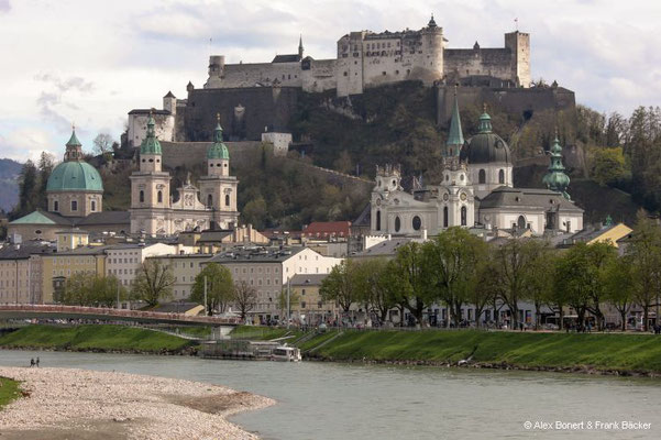 Salzburg 2023, Blick auf Altstadt mit Festung Hohensalzburg