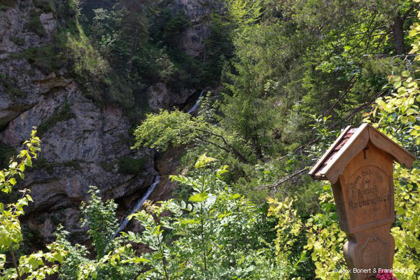 Mittenwald 2023, Blick aus dem Laintal auf das Karwendelmassiv