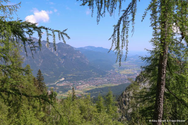 Garmisch-Partenkirchen 2023, Blick Richtung Garmisch-Partenkirchen