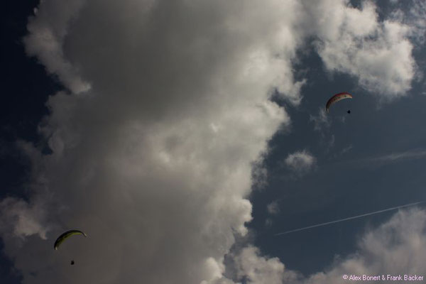 Südtirol 2016, Paraglidingflug am Spitzbühl