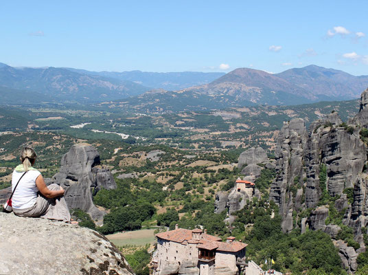 Sicht auf Meteora