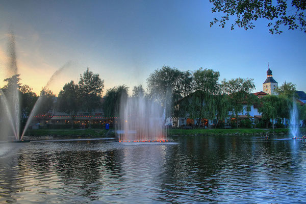 Einmalig, die Wasserspiele zum Pichelsteinerfest!