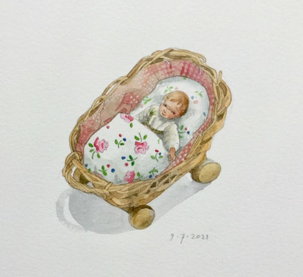 Annette Fienieg: Oud poppenwiegje, 9-7-2021