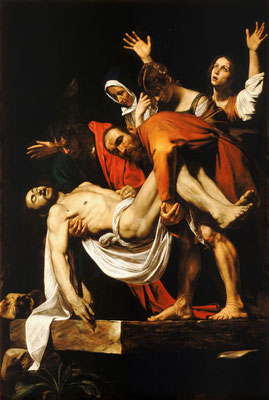 Caravaggio: De graflegging van Christus