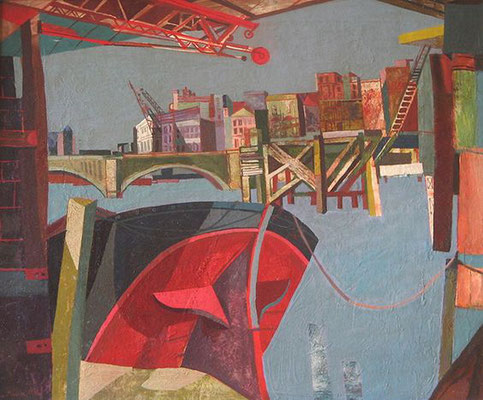 John Minton: Bridge from Canon Streeet Station