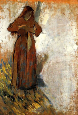 Edgar Degas: woman with loose hair