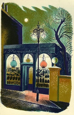 Eric Ravilious: The chemist, Highstreet