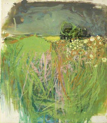 Joan Eardley: Hedgerow with grasses and flowers