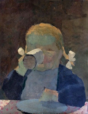 Kenneth Rowntree: Portrait of Sacha, aged 4