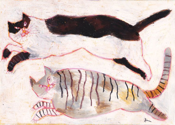 Miroco Machiko: Two cats