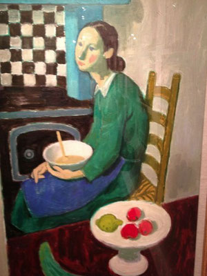 Alberto Morrocco: Vera in the kitchen