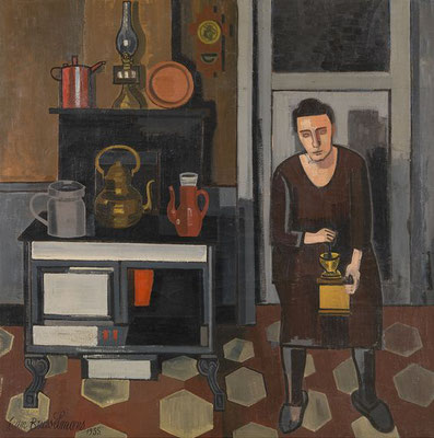 Jean Brusselmans: Woman in the kitchen