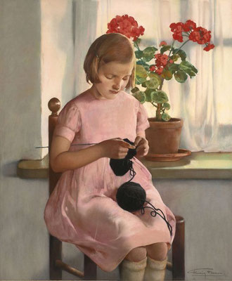 Firmin Baes: La petite tricoteuse