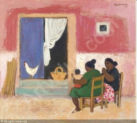 Alberto Morrocco: Two women of Casteldaccia