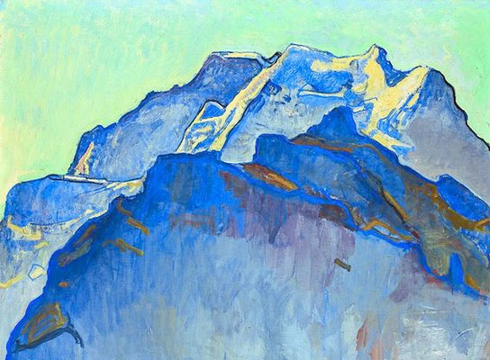 Ferdinand Hodler: Jungfrau massif and Schwarsmönch