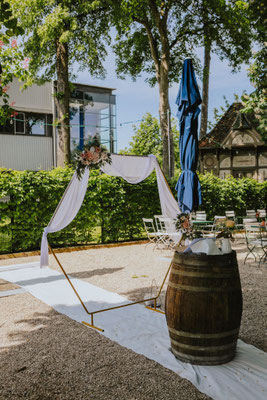 Kirchheimer Hirschenstadl - Impressionen Freie Trauung im Aussenbereich