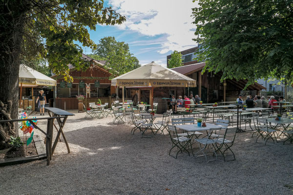 Der Kirchheimer Hirschgarten - Biergarten unter Kastanien - 29