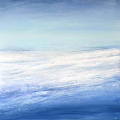 Flying, 2019, Acryl auf Leinwand, 90x90 cm, in Privatbesitz