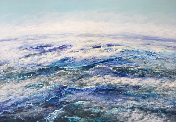Skies High, 2019, Acryl auf Leinwand, 80x120 cm