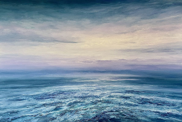 Silent Seas, 2025, Acryl auf Leinwand, 80x120 cm
