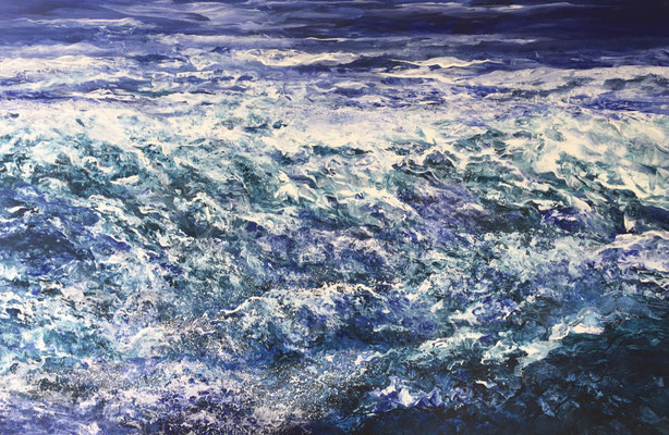 Dancing Waters, 2020, Acryl auf Leinwand, 80x120 cm