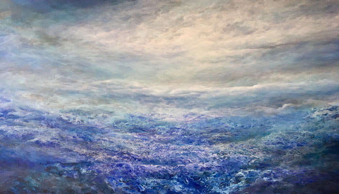 Dreamscape, 2019, Acryl auf Leinwand, 100x180 cm, verkauft, in Privatbesitz Schweiz