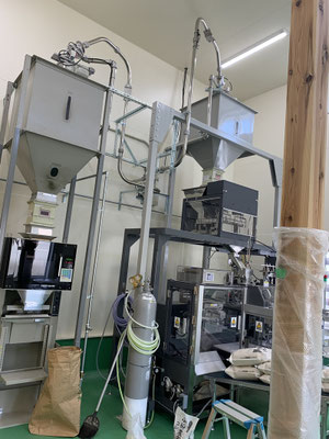長野県　タイワ精機　CW-3 精米設備　新設工事