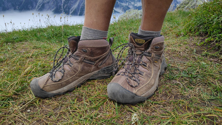 Olli's Übergangsschuhe aus der Hikerbox von Snoqualmie Pass