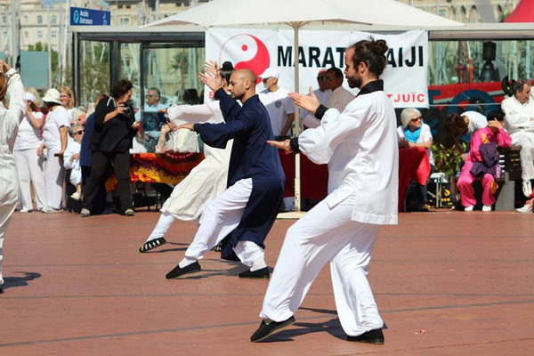 Wudang Spain exhibición en Maratón de Tai Chi