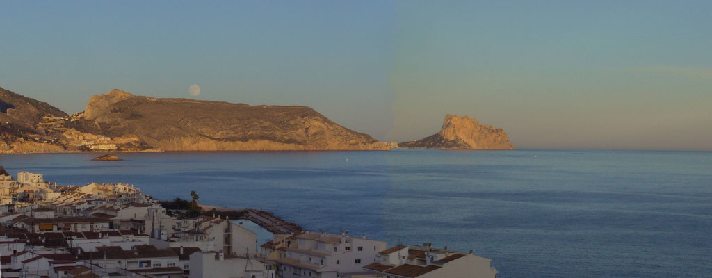 Blick von Altea nach Calpe