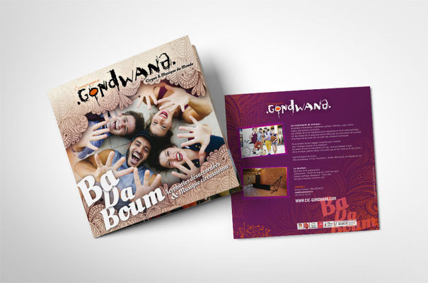 Compagnie GONDWANA - Plaquette publicitaire - Conception graphique