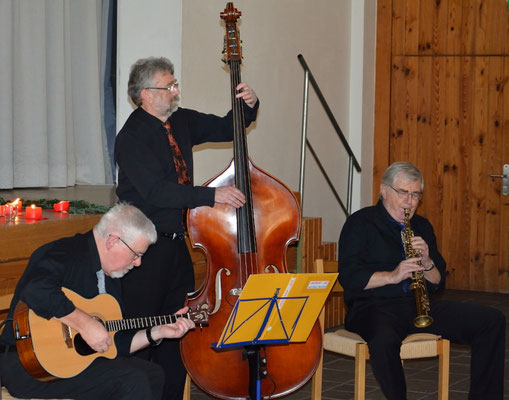 The Wizards of Creole Jazz im Trio, mit Gastmusiker: Bernie Flammer Gitarre & Banjo