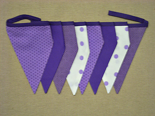 WIMPELKETTE Lila Schrägband Violet 12-004