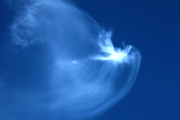 Wolkenformation im Harz - vielleicht ein Engel?