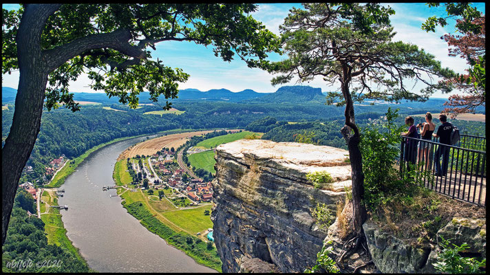 Aussicht auf Kurort Rathen/Elbsandsteingebirge/Sachsen 2020