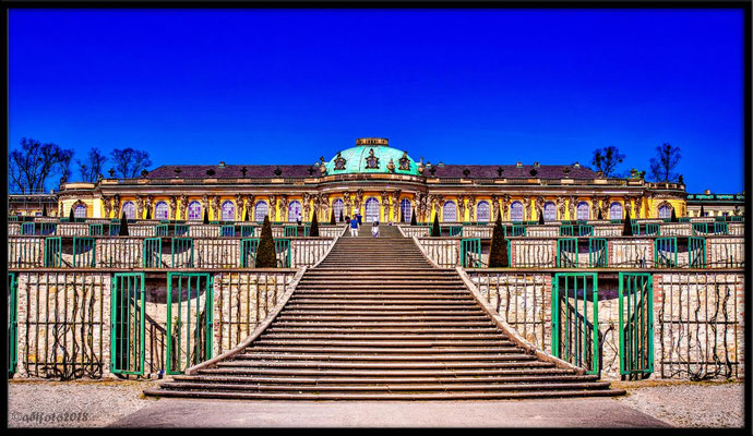 Schloss Sanssouci/Potsdam/Brandenburg 2018