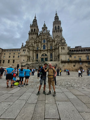 Ankunft in Santiago de Compostela