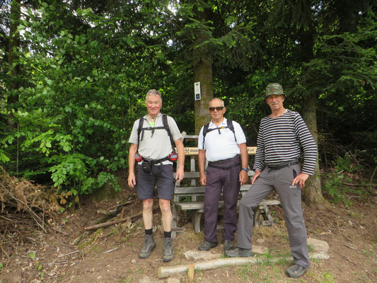 Bernhard, Gerhard und Willi (von links)