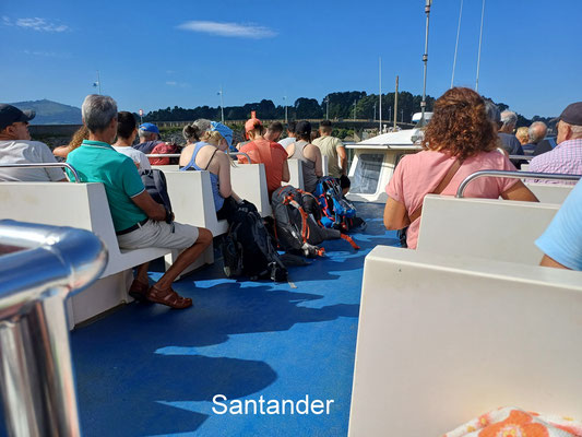 Überfahrt und Ankunft an unerem Ziel in Santander