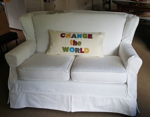 White Denim Slipcover