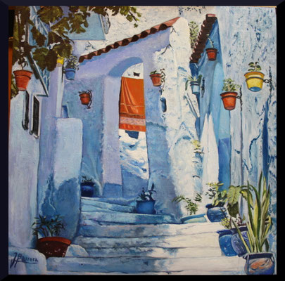 CHAUOEN - OLEO SOBRE TABLA 24 x 24 cm. VENDIDO - SOLD