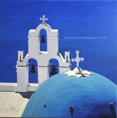*SANTORINI* - OLEO SOBRE LIENZO - 70 X 70 CM. - VENDIDO - SOLD