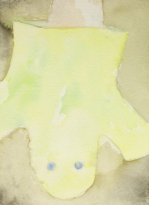 HANGED, 2013, watercolor on paper, 23.7 x 17.5 cm