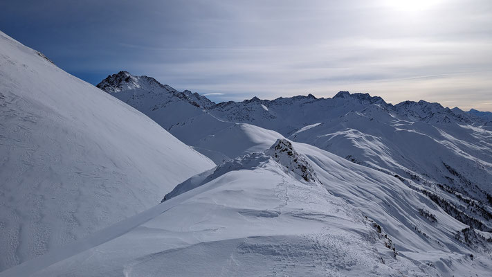 Repérage avec l'arête des Econduits