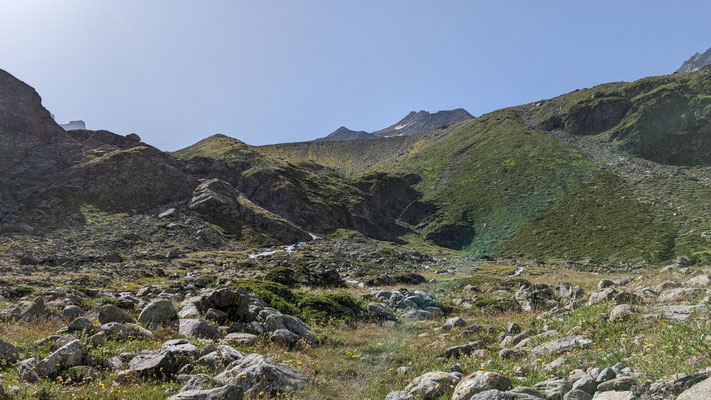 La moraine de Tseudet