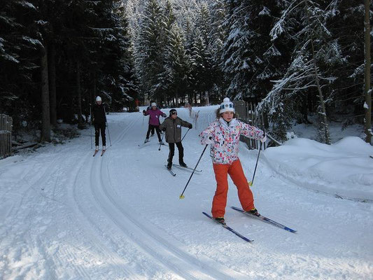 ski de fond à la station de La Bresse Lispach