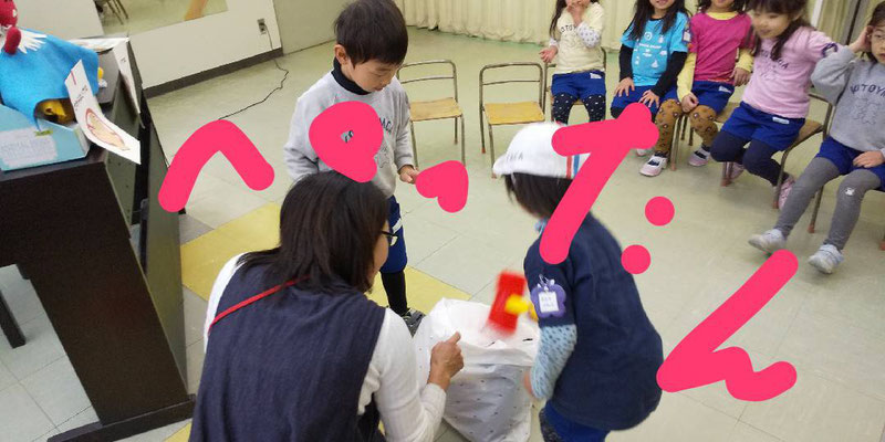 どれみ音楽教室　おもちつき　幼稚園　リトミック