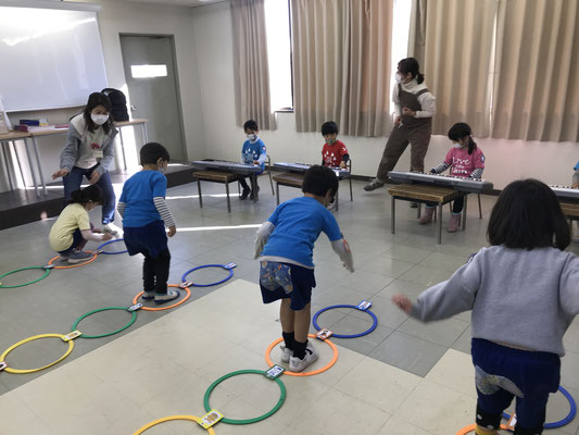 どれみLABO　みんなのどれみ　幼稚園　リトミック　キーボード